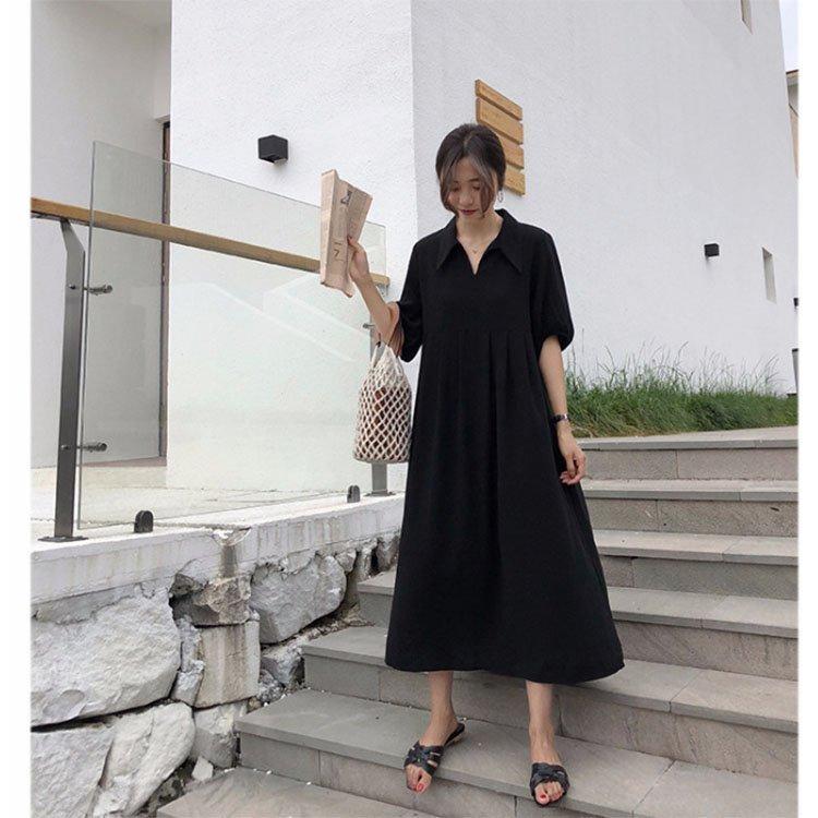 ワンピース レディース リネンワンピース Vネック スリット マキシワンピース 大きいサイズ ゆったり 黒 ワンピース 夏 ロングワンピース Pd4e6 Infit Store4 通販 Yahoo ショッピング