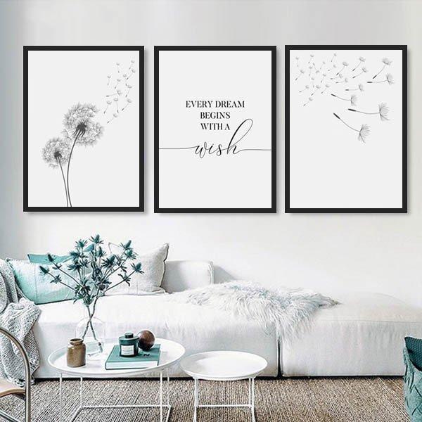 超お買い得 タンポポ フレーム絵画 枠付き 3枚セット アートパネル 33 43cm シンプルイラスト ウォールデコ インテリア絵画 壁掛け モノクロ メッセージ レリーフ アート 発送期日 お取寄せ 15 30日前後 Kibrismikro Com