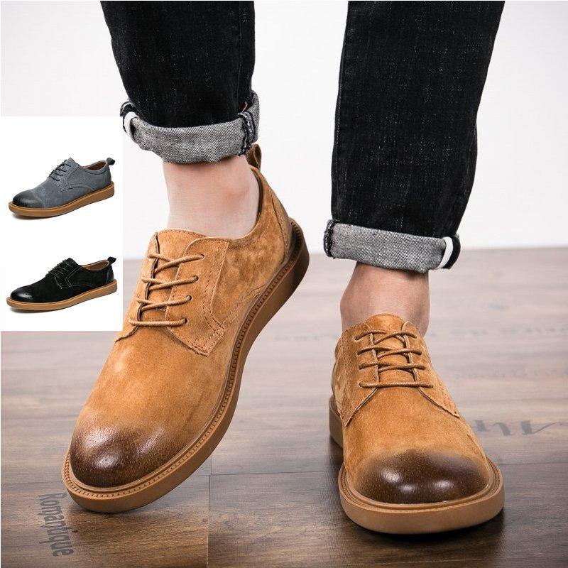 メンズシューズ カジュアルシューズ メンズ 革靴 スエードシューズ スウェード靴 レースアップシューズ ビジネス デッキシューズ 通勤用 軽量 Pfbd Infit Store4 通販 Yahoo ショッピング