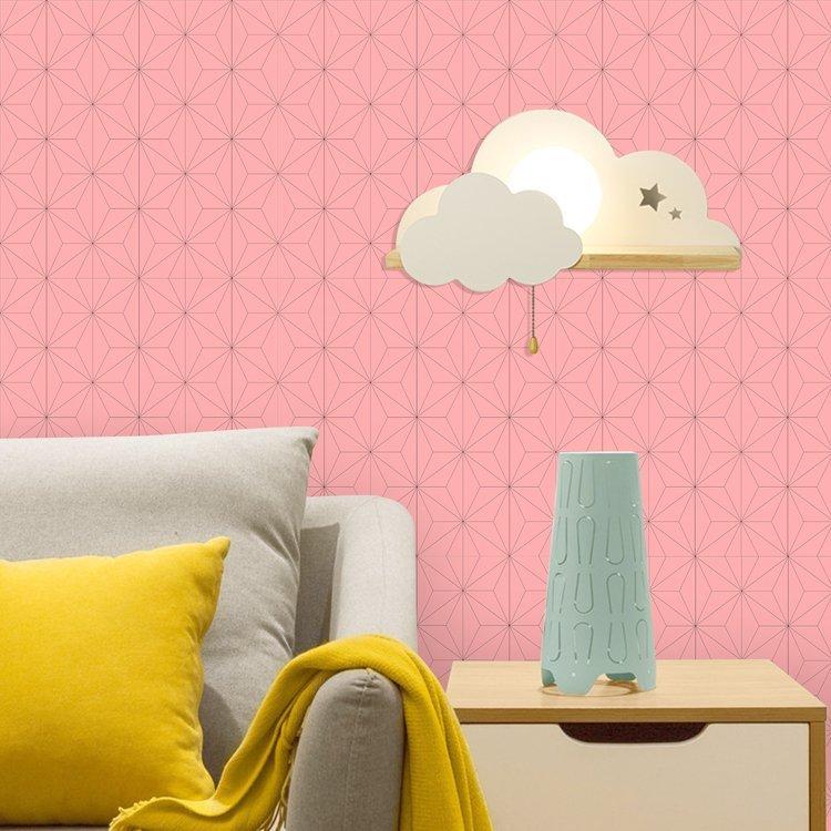 壁紙シール ピンク 和柄 麻の葉 模様 厄除け 魔除け お子様 お孫様の健やかな成長 幅45cm 長さ10ｍ はがせる 壁補修 壁 汚れ隠し リメイクシート Pe98 Infit Store4 通販 Yahoo ショッピング