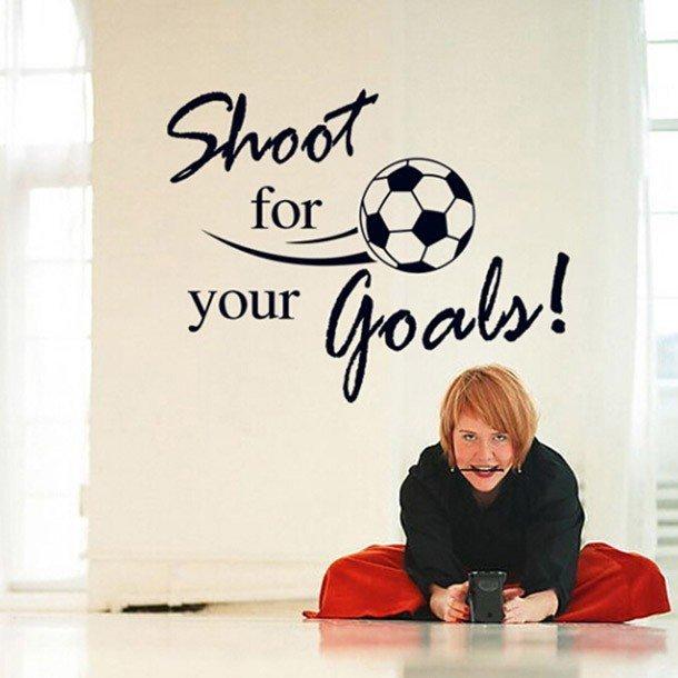 ウォールステッカー アルファベット文字 名言英文字サッカー Football Shoot For Your Goals インテリアステッカー シール 模様替え ウォールペーパー Wall Sti P Infit Store4 通販 Yahoo ショッピング