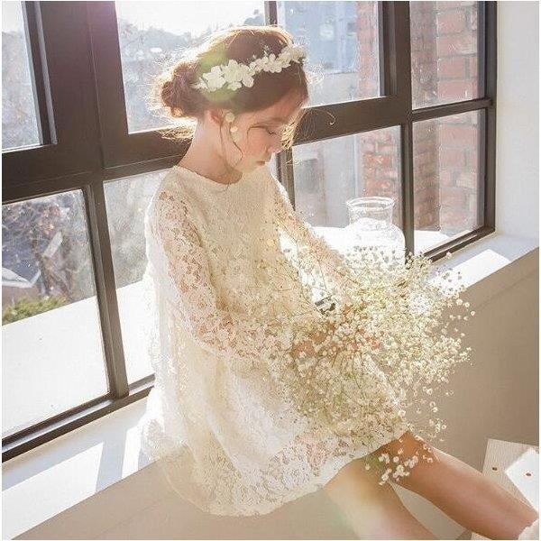 春夏子供服ワンピースレースワンピースキッズ女の子長袖白子供ドレス上品子ども用韓国風ジュニア結婚式カジュアルおしゃれ可愛い誕生日お姫系 即日発送