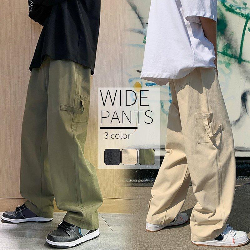 最新のデザイン ボトムス パンツ メンズ ワイドパンツ シェフパンツ チノパン おしゃれ 22メンズファッション春夏新作品ヴィンテージワイドパンツ イージーパンツビッグシルエットストレートパンツ カーゴパンツ長ズボンカッコイイ Www Threeriversofs Com