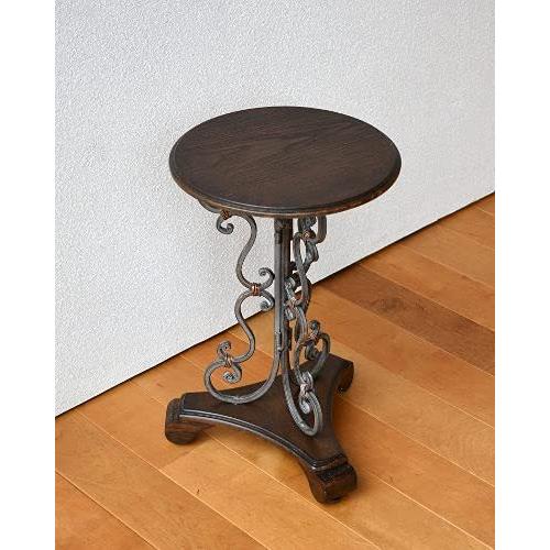 花台 輸入家具 フラワースタンド サイドテーブル アンティーク調 丸型 アイアン 輸入家具 花瓶 花台 コンパクト ヤフーshop Flowers A B097d38vbn 2218 In シャビーシック コンパクト 日本製 高品質 の