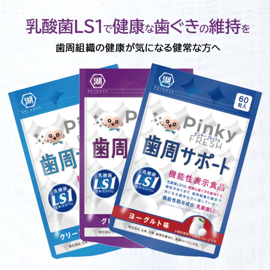 湖池屋（コイケヤ） 1袋 60粒 Pinky FRESH ピンキー フレッシュ 歯周