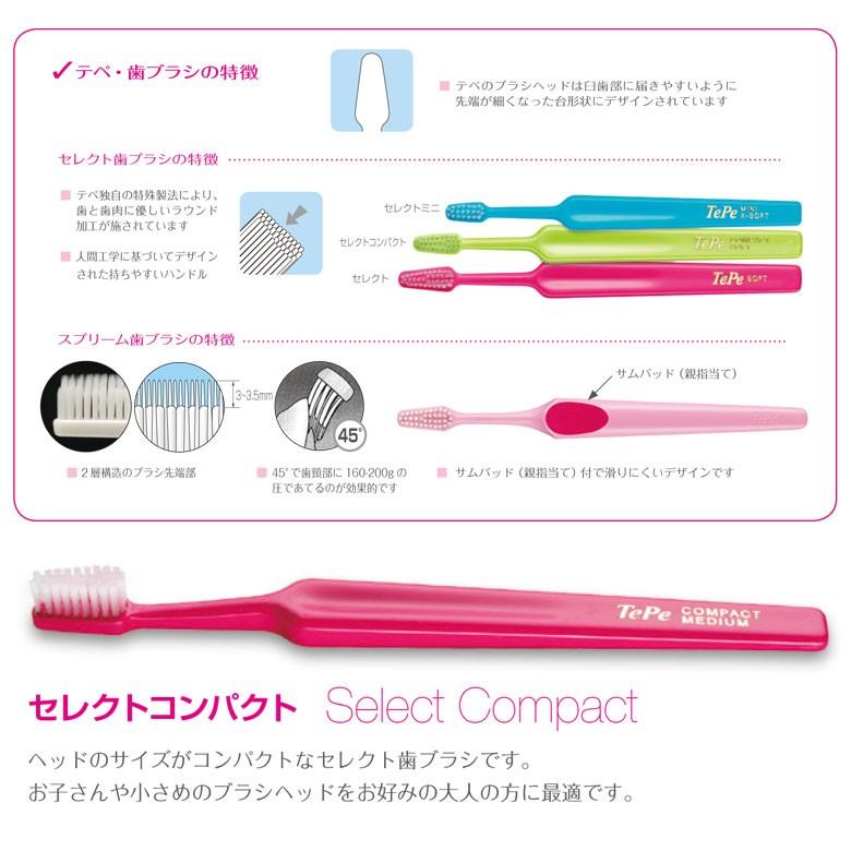 TePe 6/19-22限定5%OFFクーポン！歯ブラシ テペ セレクトコンパクト 1
