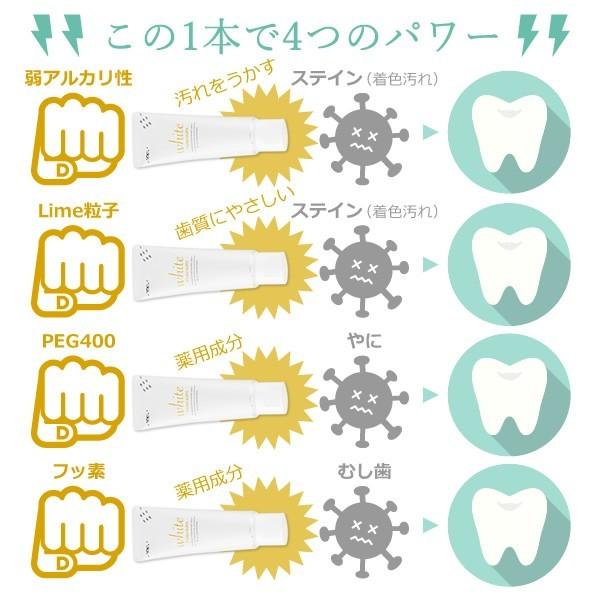 ルシェロ 歯みがきペースト ホワイト 3本セット ホワイトニング 医薬部外品 歯科医院用 メール便不可 即発送｜info-dod｜03