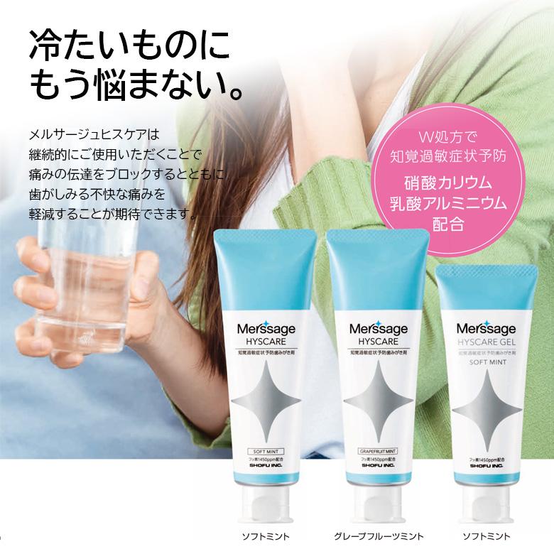 松風 メルサージュ ヒスケア ジェル 60g 知覚過敏予防歯みがき剤 メルサージュヒスケア