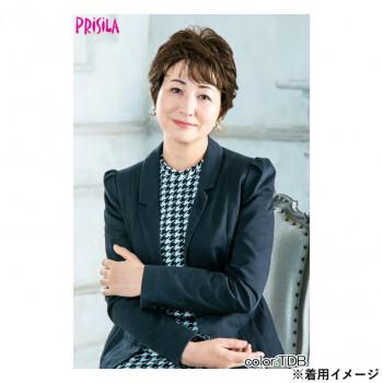 プリシラ 帽子ウィッグリラックス ミックスカールショート 耐熱ダーク