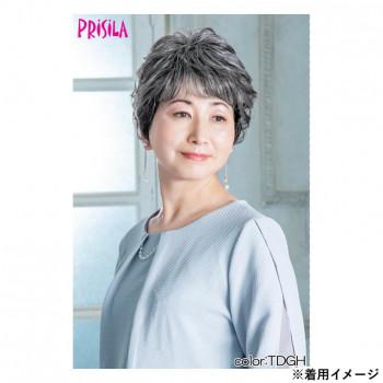 プリシラ 帽子ウィッグリラックス ミックスカールショート 耐熱ダークグレイヘア BO-08-TDGH 【北海道・沖縄・離島配送不可】 プリシラ 帽子ウィッグリラックス ミックスカールショート 耐熱ダーク