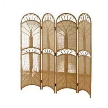 籐製品  スクリーン 今枝商店 Romantic Rattan 籐スクリーン 4連(4パネル) B424