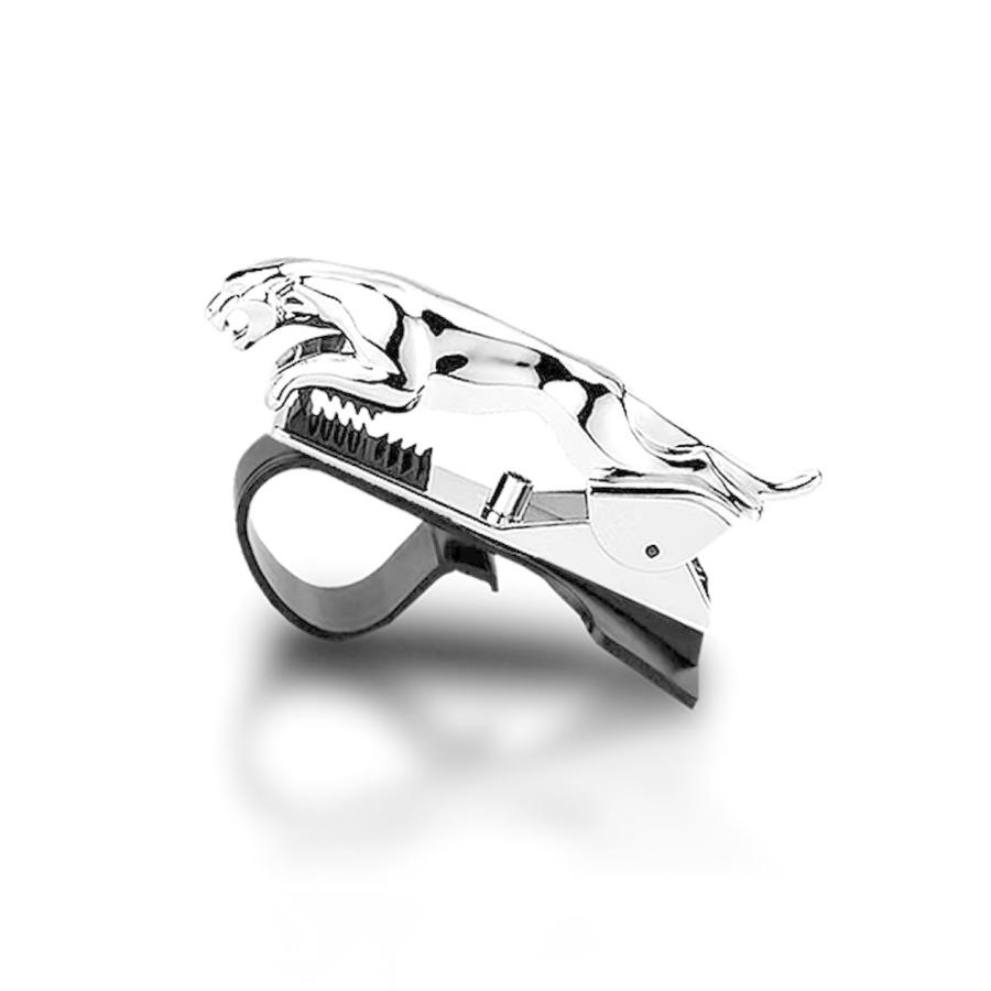 完全送料無料 ゴールド パンサースマホスタンド スマホホルダー 車載 デスク クリップ式 360度回転 ジャガー 動物 カー用品 シルバー Cisama Sc Gov Br