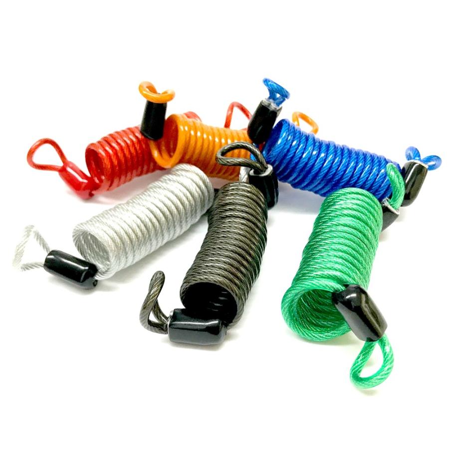 スプリングコード 5個セット ワイヤーケーブル 落下防止