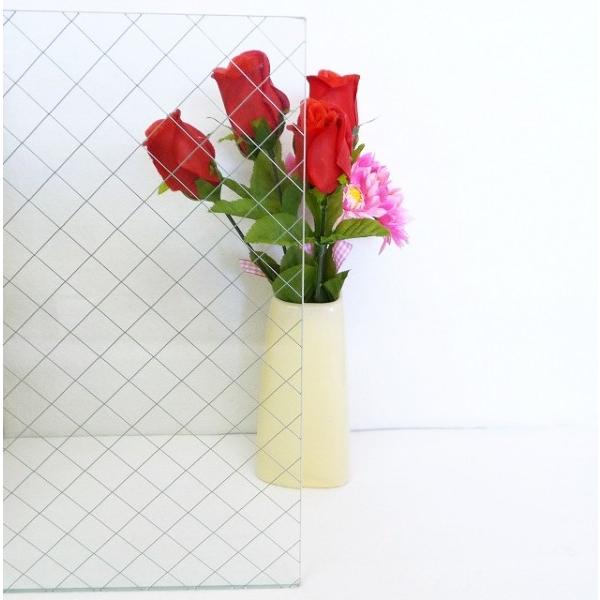 6.8mm 網入りガラス 701〜800mm × 801〜900mm サイズオーダー対応可能 (