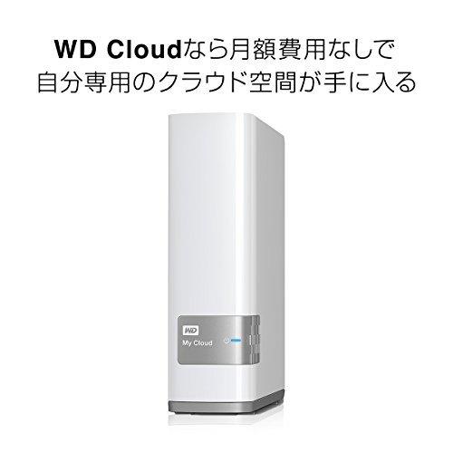 WD 大人女性の NAS 4TB Cloud WDBAGX0040HWT-JESN ホワイト スマホ対応 iphone7対応 ファンレス