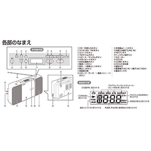 TOSHIBA(東芝) CDラジオ TY-C250-W (ホワイト) : 合同会社 ing企画 