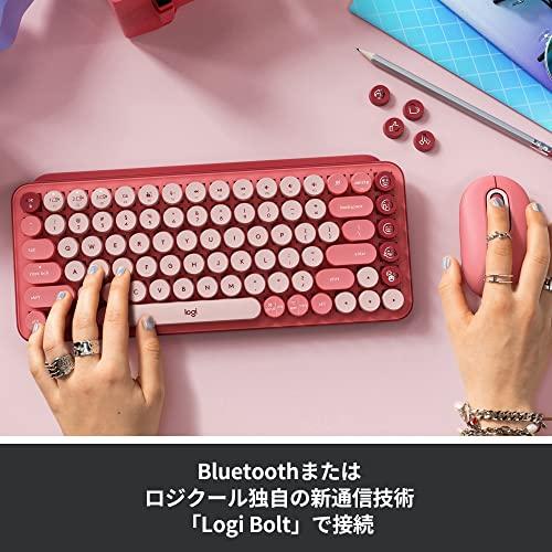 ロジクール POP KEYS K730RO ワイヤレス キーボード ローズ 日本語配列