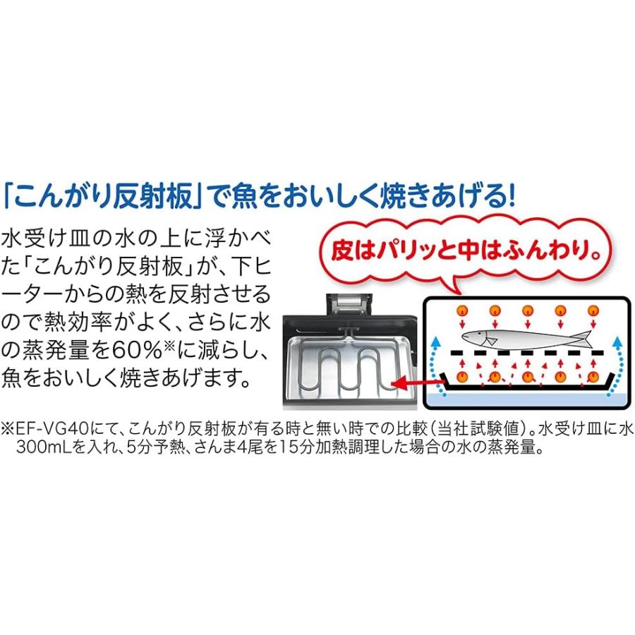 象印 フィッシュロースター 両面焼き 分解洗い&プラチナ触媒EF-VG40-SA Amazon | 象印 フィッシュロースター 両面焼き 分解洗い