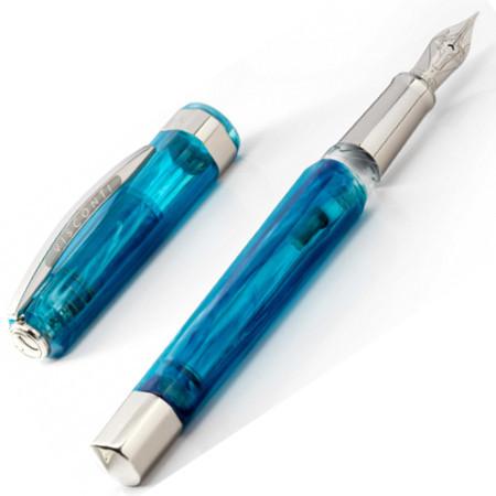 ビスコンティ 万年筆 オペラ デモンストレーター ブルーコットンキャ