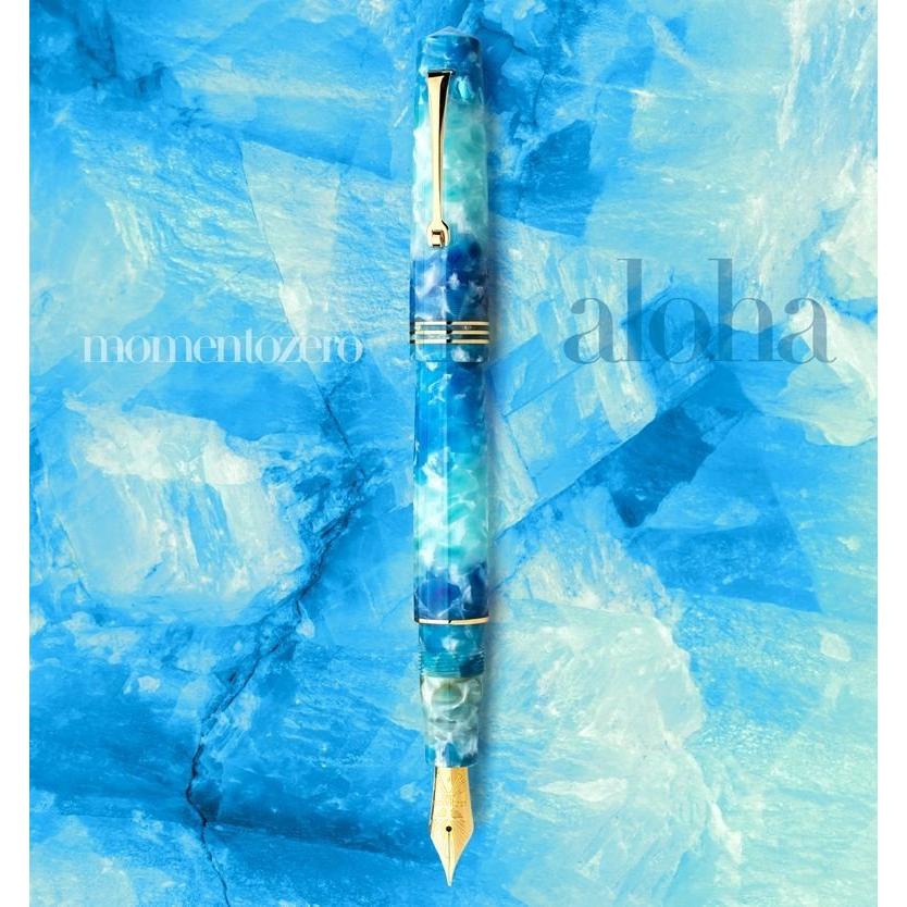 LEONARDO モーメントゼロALOHA EF 14金 レオナルド モーメントゼロ アロハ 万年筆 14Kニブ（ゴールド