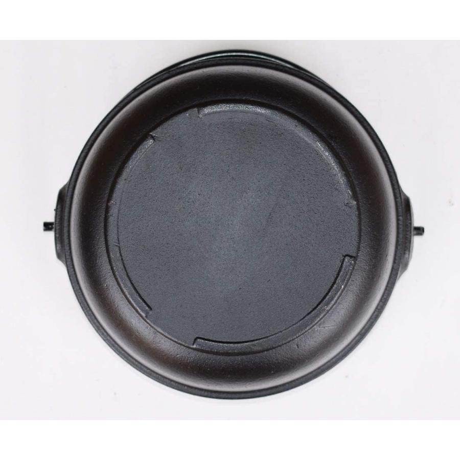 いろり 鍋 コンロセット 鉄鍋 木蓋 敷板付 1-2人用 本格 鉄鋳物製 ガス