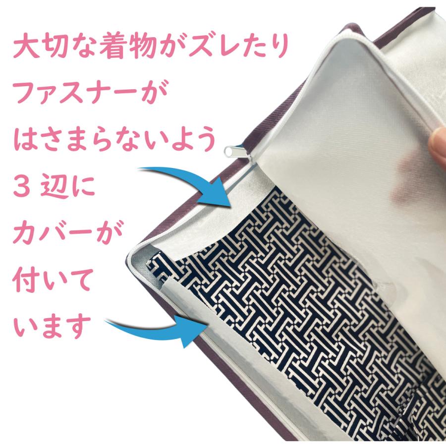 着物収納ケース プラス 着物 収納袋 3枚組 お得な着物収納セット 通気