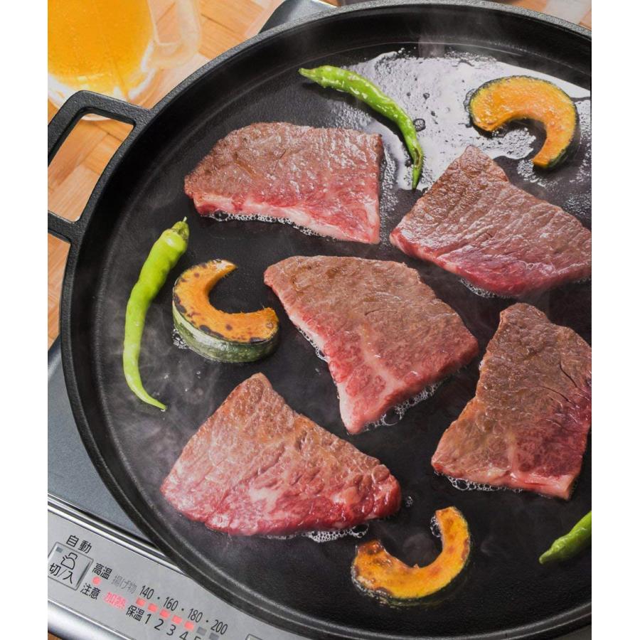 鉄板 本格 鉄鋳物製 丸形 大判 約35cm お好み焼き 焼肉 焼きそば