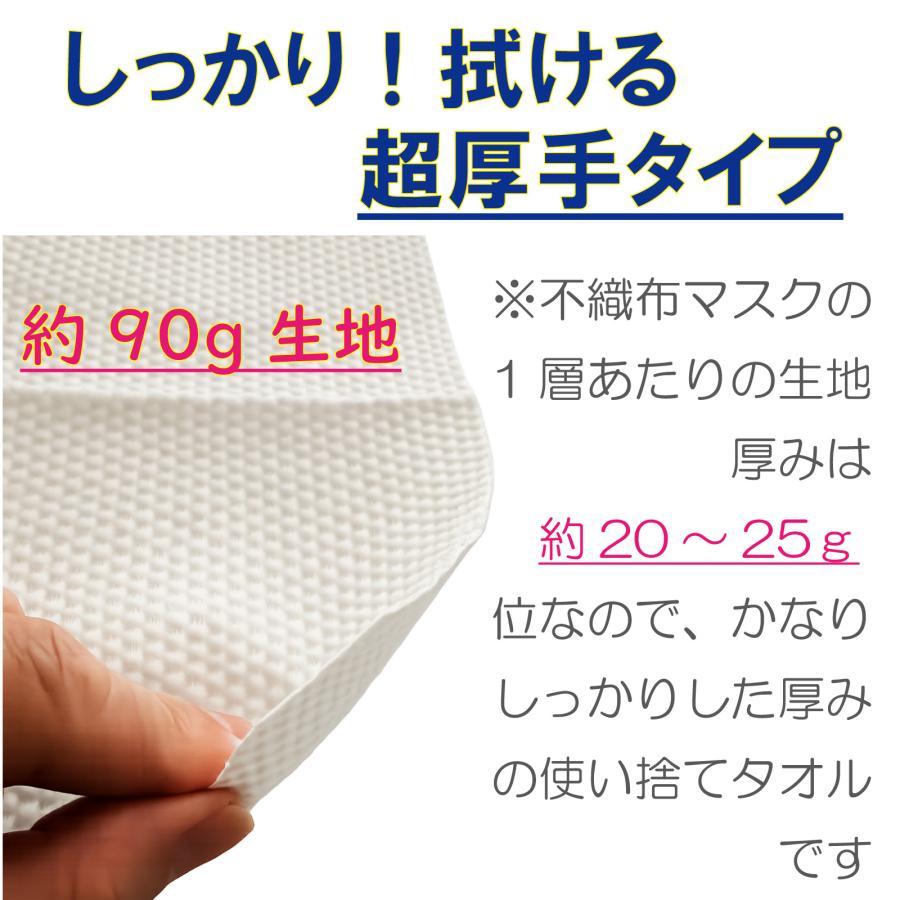 タオル 使い捨て フェイスタオル 厚手 100枚入 レーヨン不織布 洗濯