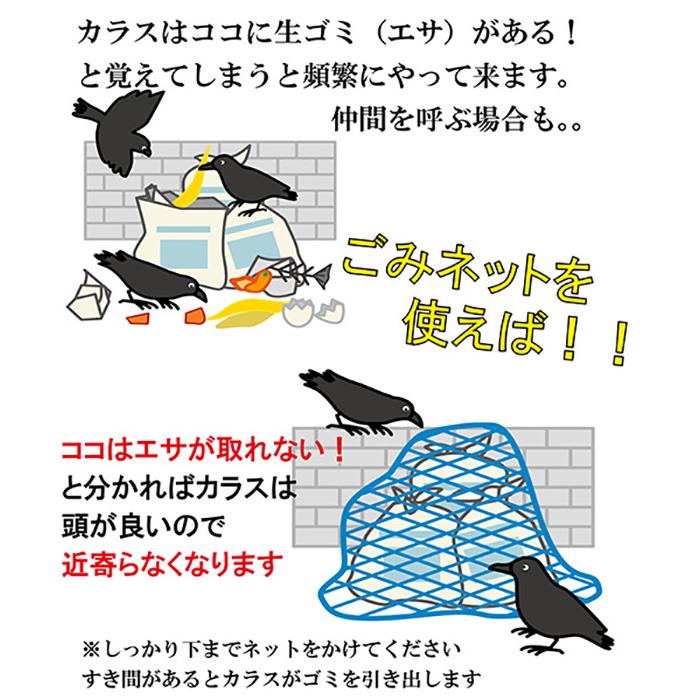 カラスよけネット ゴミネット ボックス かぶせるだけ カンタン 使わ