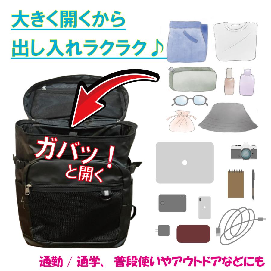リュック メンズ リュックサック 軽量 はっ水加工 YKKファスナー製