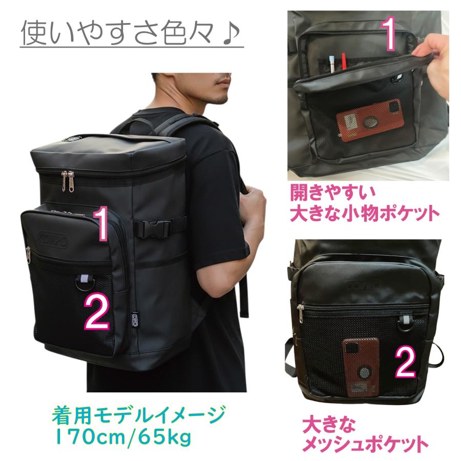 リュック メンズ 大容量 約22L 旅行 軽量 撥水 YKKファスナー 多機能