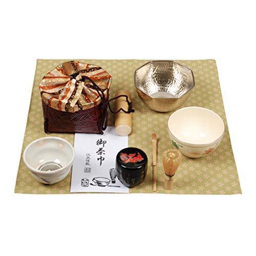 リーズナブルな価格 和田菁竺 Wada Seijiku 野点篭 茶色 サイズ 直径15 4x高さ9 6cm 小袖籠セット 伊予簾 桜花紋 永久保証 Livinginmalta Com