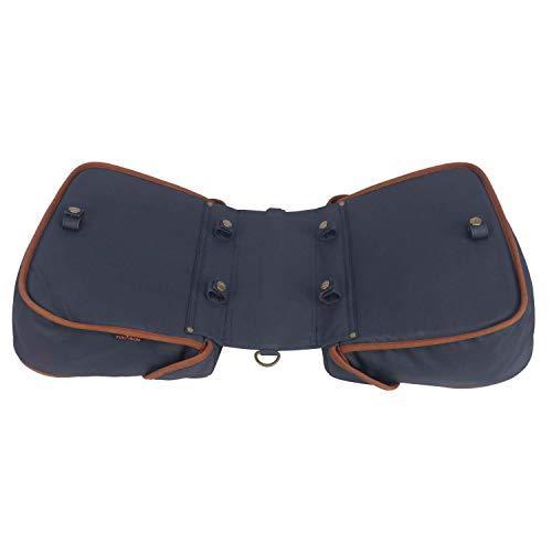 ブルー Tourbon 防水キャンバス バイク リア・ラック・トランク・バッグ 自転車パニエ ショルダー ストラップ付き (ブルー) Tourbon 防水キャンバス バイク リア・ラック・トランク・バッグ