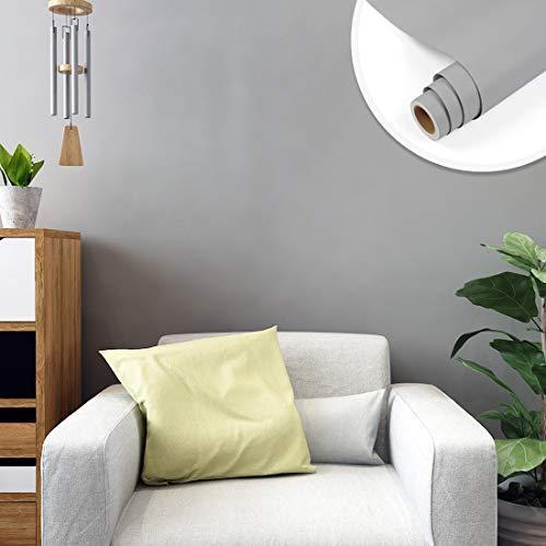 Yenhome リメイクシート グレー 壁紙シート 無地 60cmx3ｍ 生地調 貼ってはがせる壁紙 部屋 のりつき壁紙 リビング A B06xtv9d 2107 イニペル86ヤフー店 通販 Yahoo ショッピング