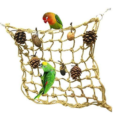 Sefod 鳥 おもちゃ ネット ハンモック インコのおもちゃ オウム 階段 麻縄 網 ふるさと納税 ブランコ 止まり 品数豊富 吊り下げ鳥のおも