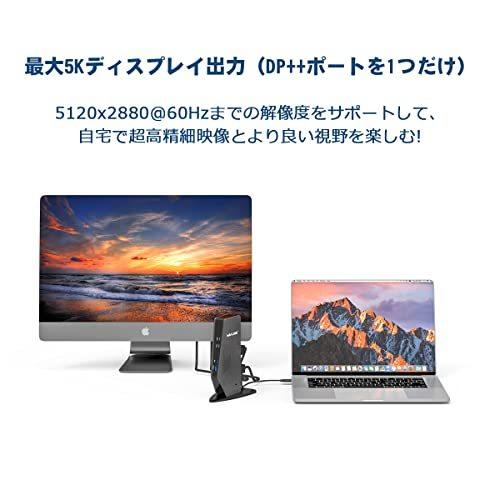 【新品同様 / 希少】 WAVLINK ドッキングステーション type c/usb ハブ type-c/4K出力/2xHDMIポート/2xDPポート/デュアル4K出力/シングル5K 出力/ 【2150575674】(11038円)