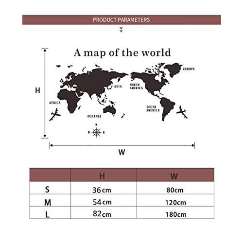 Pflife ウォールステッカー 世界地図 3d 壁紙 Diy 飾り はがせる 壁装飾 おしゃれ シール 防水 壁 ホーム キッチン 無料発送
