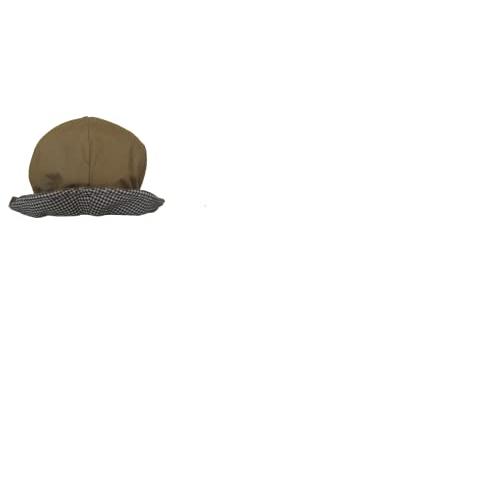 [プチボヌール] 日よけ帽子 かぼちゃハット ベビー キャメルXブラック 44cm〜50cm
