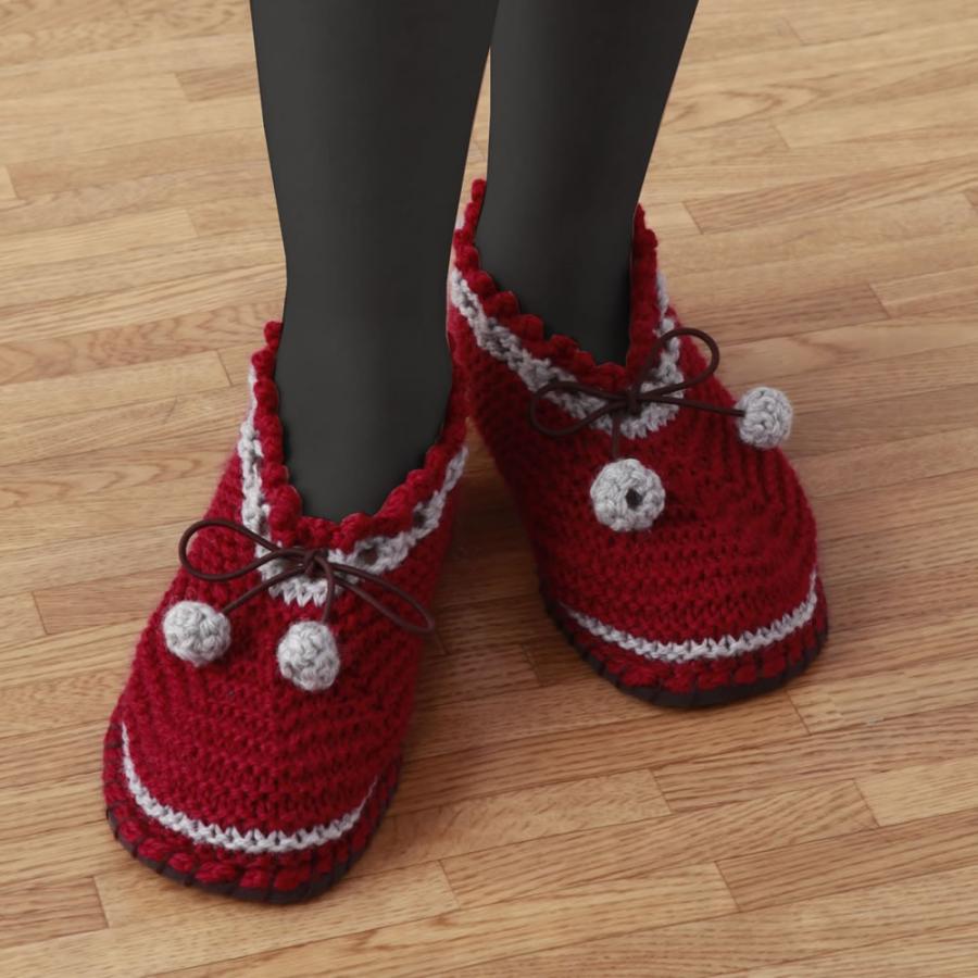 初心者 編み物キット 毛糸すべりにくい手編みルームシューズエンジl Ab 021 インテリア備長炭 いにしえの炎 通販 Yahoo ショッピング