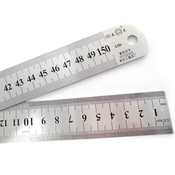 スチール 直定規 150cm 裏面インチ表記 長い定規 物差し ものさし 1m50cm 1 5m Hashimoto Or