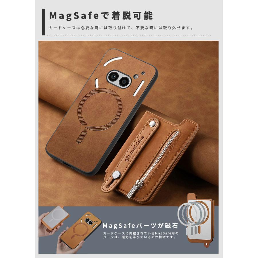 Nothing Phone 2Aケース magsafe対応 (2a)ケース 着脱式カードケース