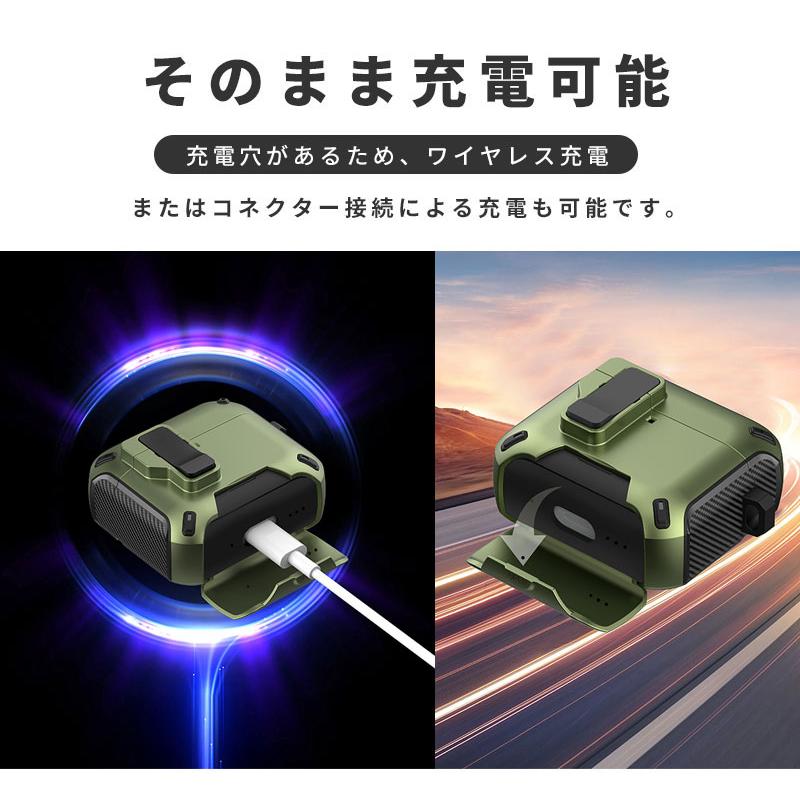 AirPods 4 ケース 第4世代 カラビナ付 紛失防止 airpods スタンド機能