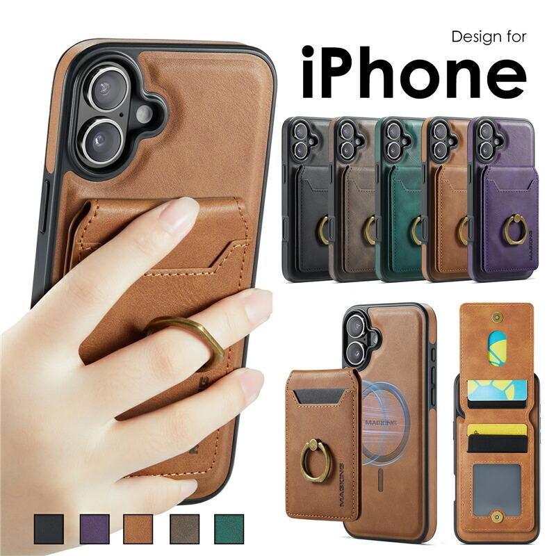 GRACE iPhone16背面手帳型ケース ベージュ 背面手帳型 iPhone16pro ケース ミラー 鏡付き アイフォンse