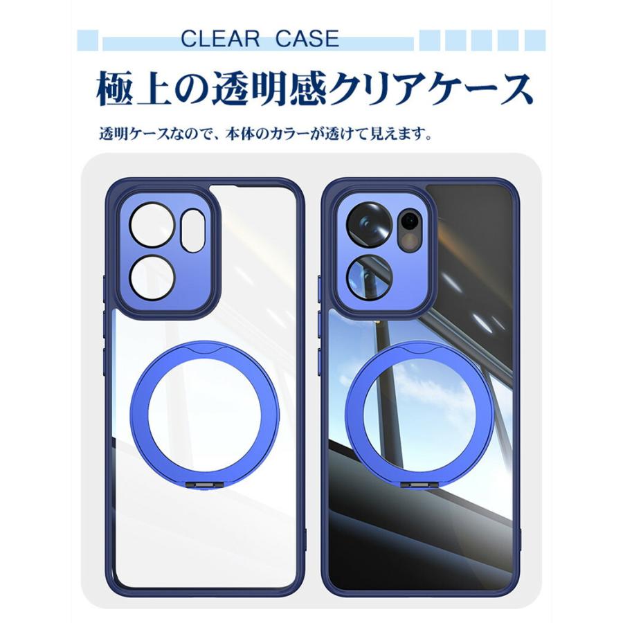 OPPO Reno13 A ケース カバー リング付き oppo reno 13a クリア 透明