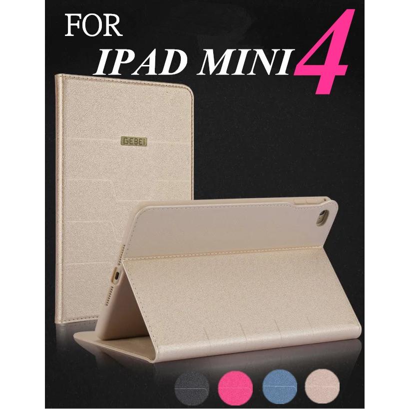 iPad Mini 4 手帳型ケース カード収納iPad Mini 4ケース オートスリープ対応 Apple ipad mini 4保護ケース｜initial-k