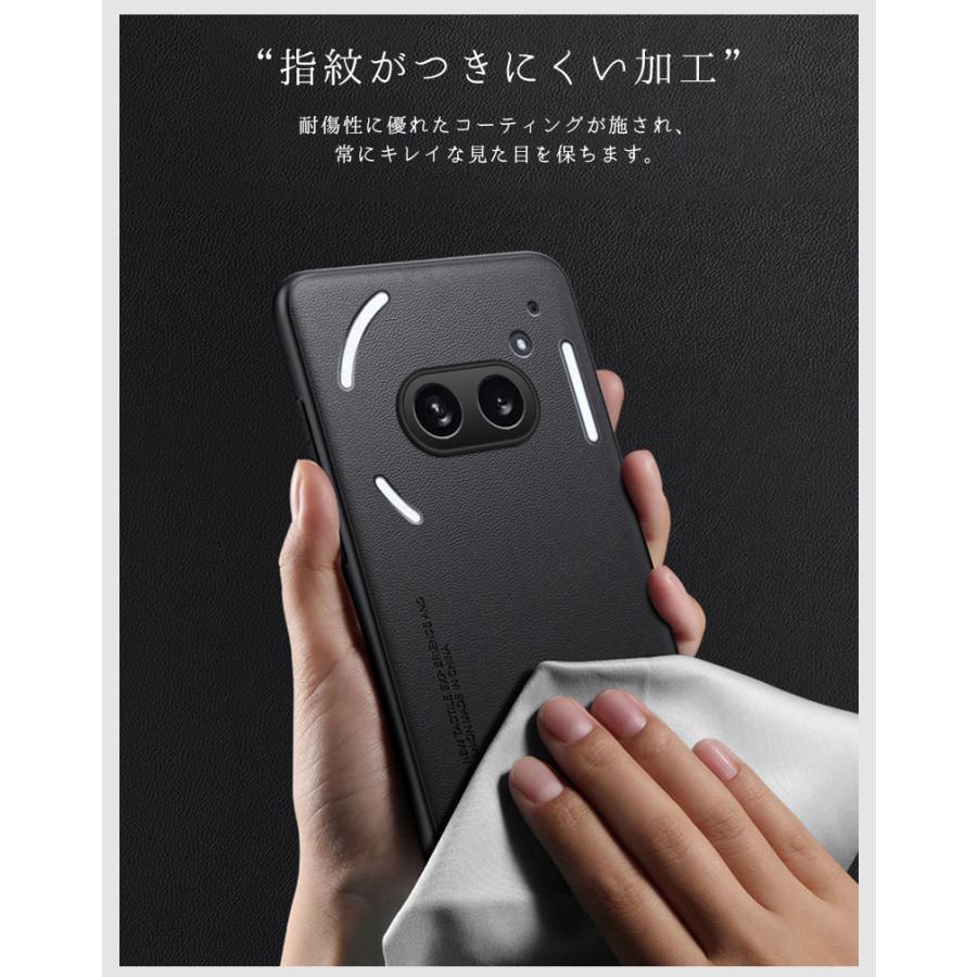 Nothing Phone 3a 対応 ケース 背面型ケース レザー (3a)ケース