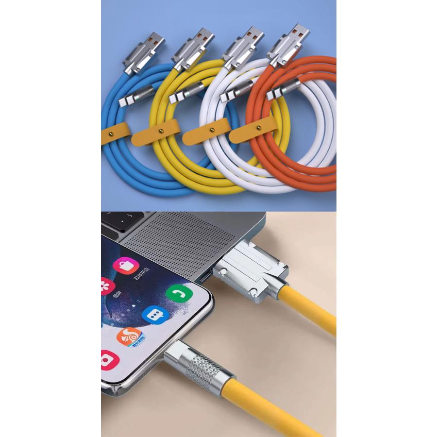 USB Type C ケーブル 1.2m 2m 3m Type-cケーブル タイプc 充電ケーブル 40W 5A 超高速充電 スマホ充電  Galaxy/Huawei/Xiaomi/Android各機種対応 480Mbps｜initial-k｜15