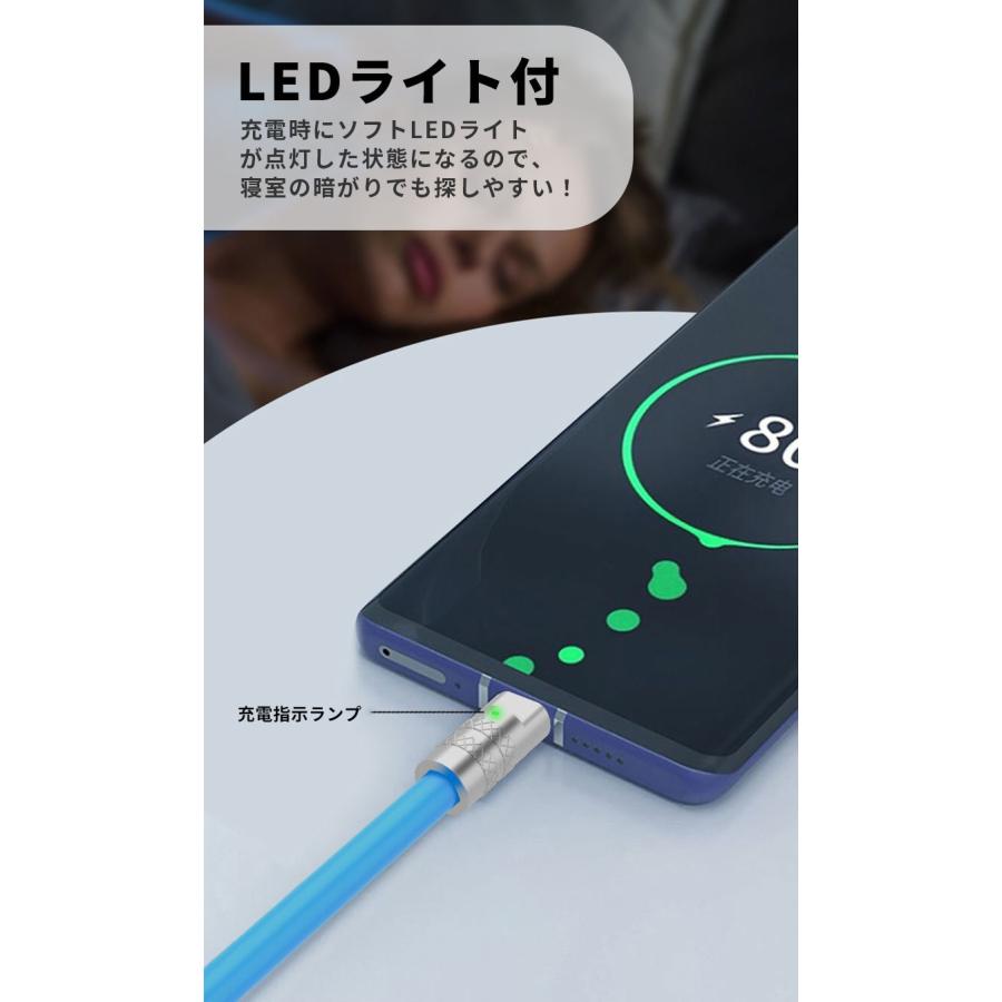 USB Type C ケーブル 1.2m 2m 3m Type-cケーブル タイプc 充電ケーブル 40W 5A 超高速充電 スマホ充電  Galaxy/Huawei/Xiaomi/Android各機種対応 480Mbps｜initial-k｜08