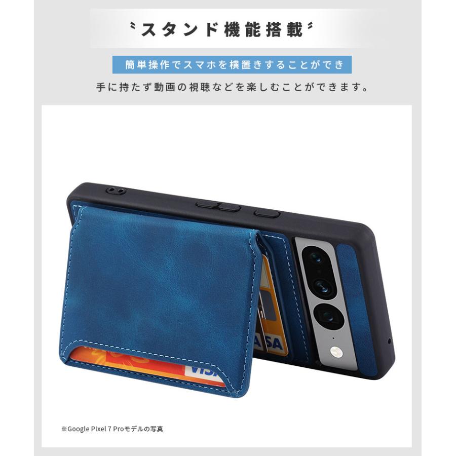 Google Pixel 7a 青 黒ケース付き スマホケース グーグルピクセル Google Pixel 7 Pro 7a 6a ケース