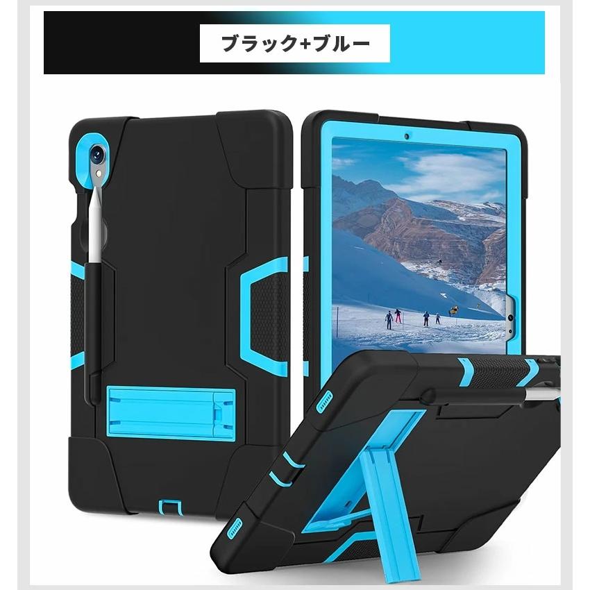 Galaxy Tab S9 11インチ2023 SM-X710/X716B/X718U galaxy Tab S9 Plus 12.4インチ 2023 SM-X810/X816B/X818U ケース 三層保護 縦置き 横置きスタンド｜initial-k｜24